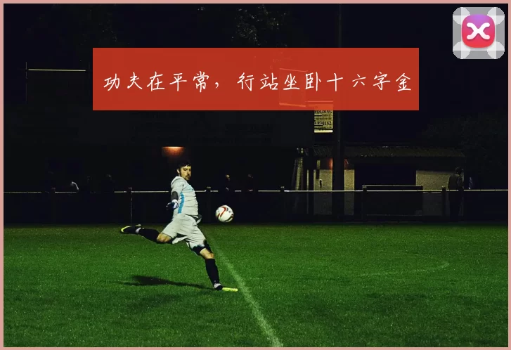 功夫在平常，行站坐卧十六字金